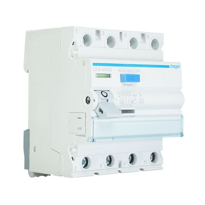Hager interruptor diferencial 4 polos 40 A 300 mA tipo A